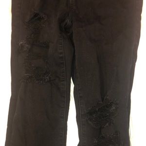 Black ripped American Eagle jeans
